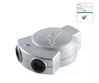 Toslink Y-Kupplung/Verteiler, von 1 auf 2 Buchsen Toslink-Adapter