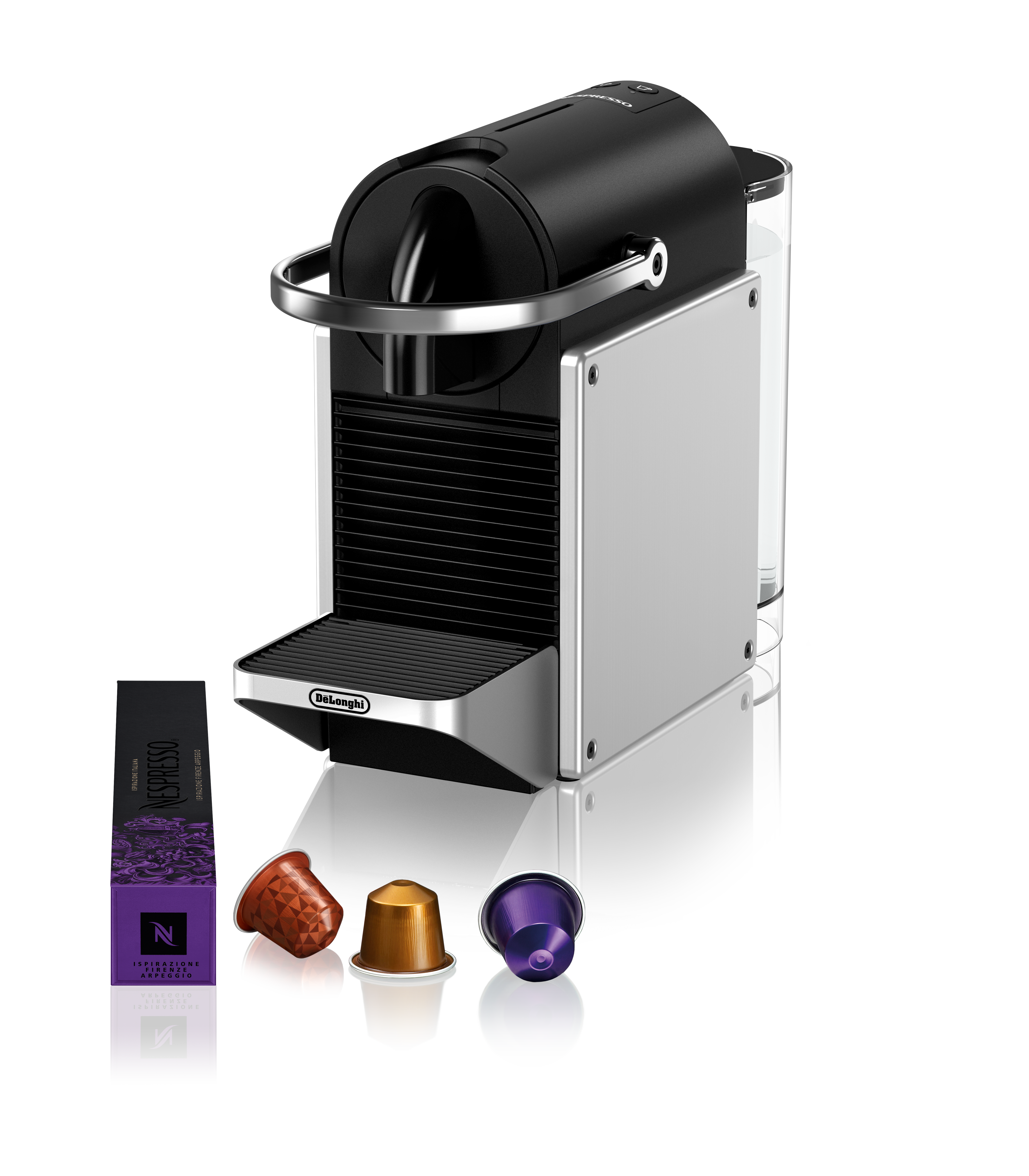 EN127.S PIXIE Re-Design silber Nespresso-Kapselmaschine