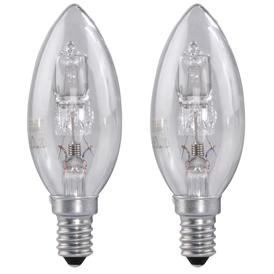 Halogen-Kerzenlampe, E14, 20W, Warmweiß, 2 Stück (00112459)