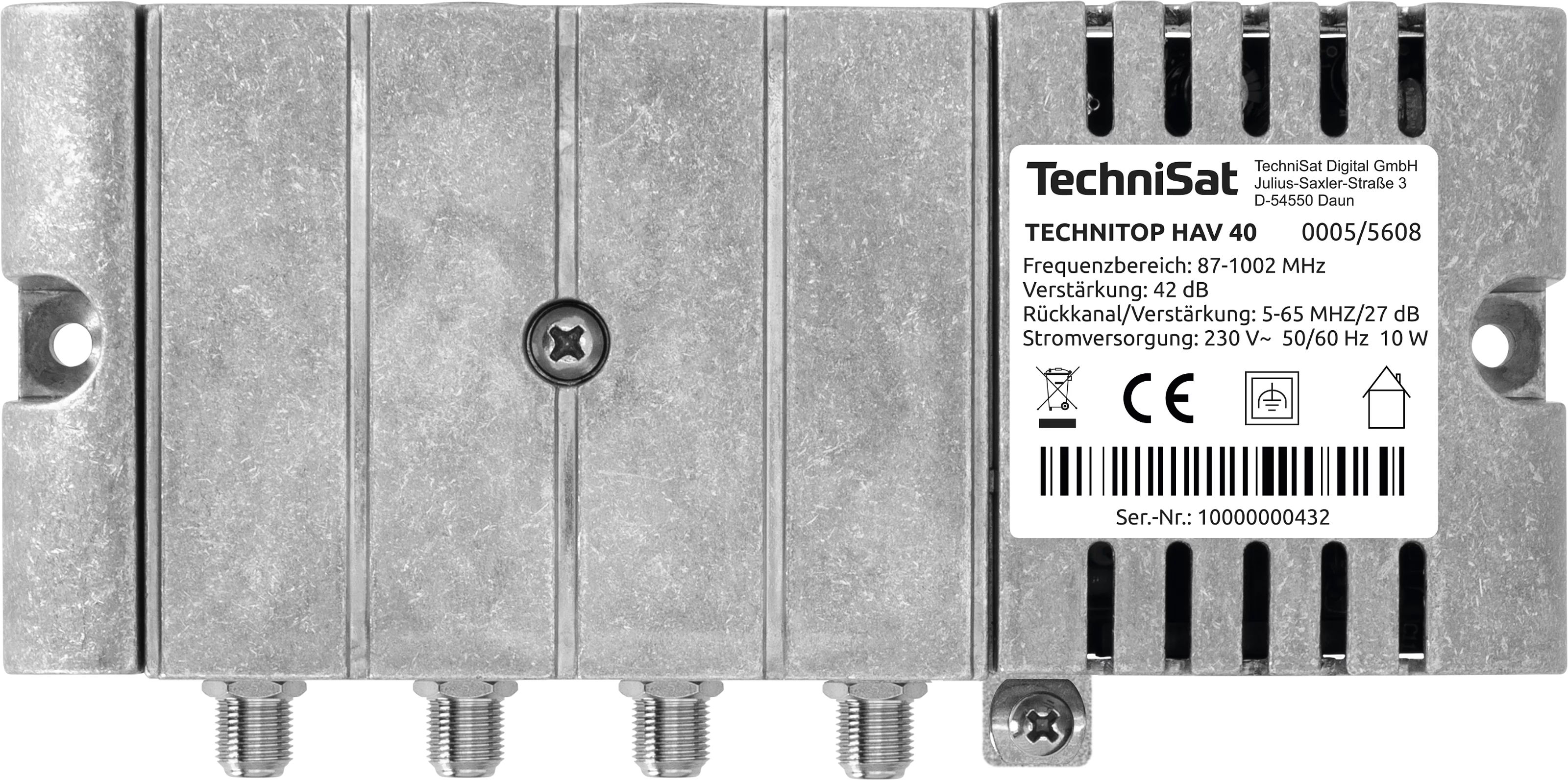 TECHNITOP HAV 40 silber Breitbandverstärker