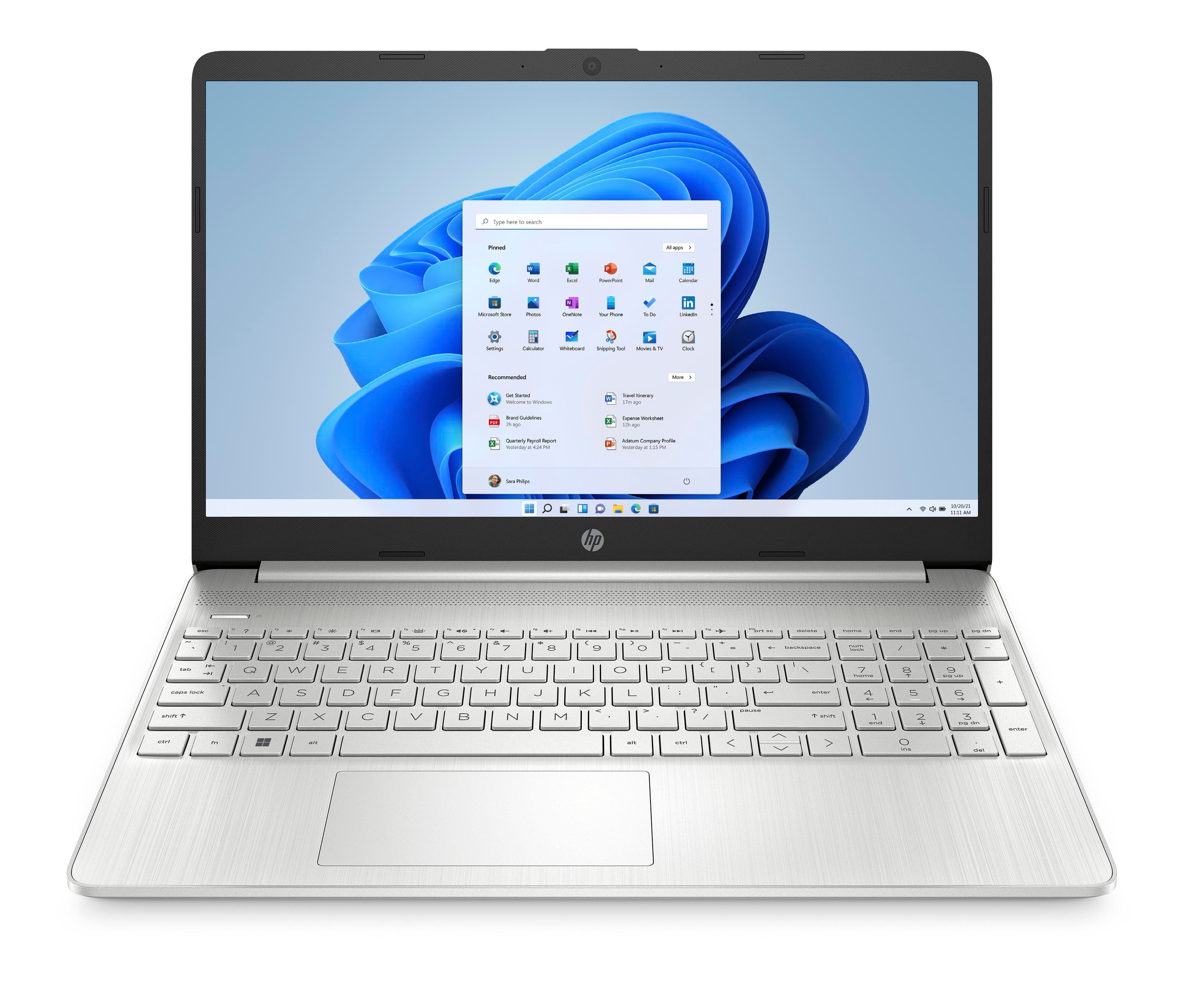 Notebook 15s-eq2678ng, Silber, 15,6 Zoll, Full HD, AMD Ryzen 7 5700U, 16 GB, 512 GB M.2 SSD, Windows 11