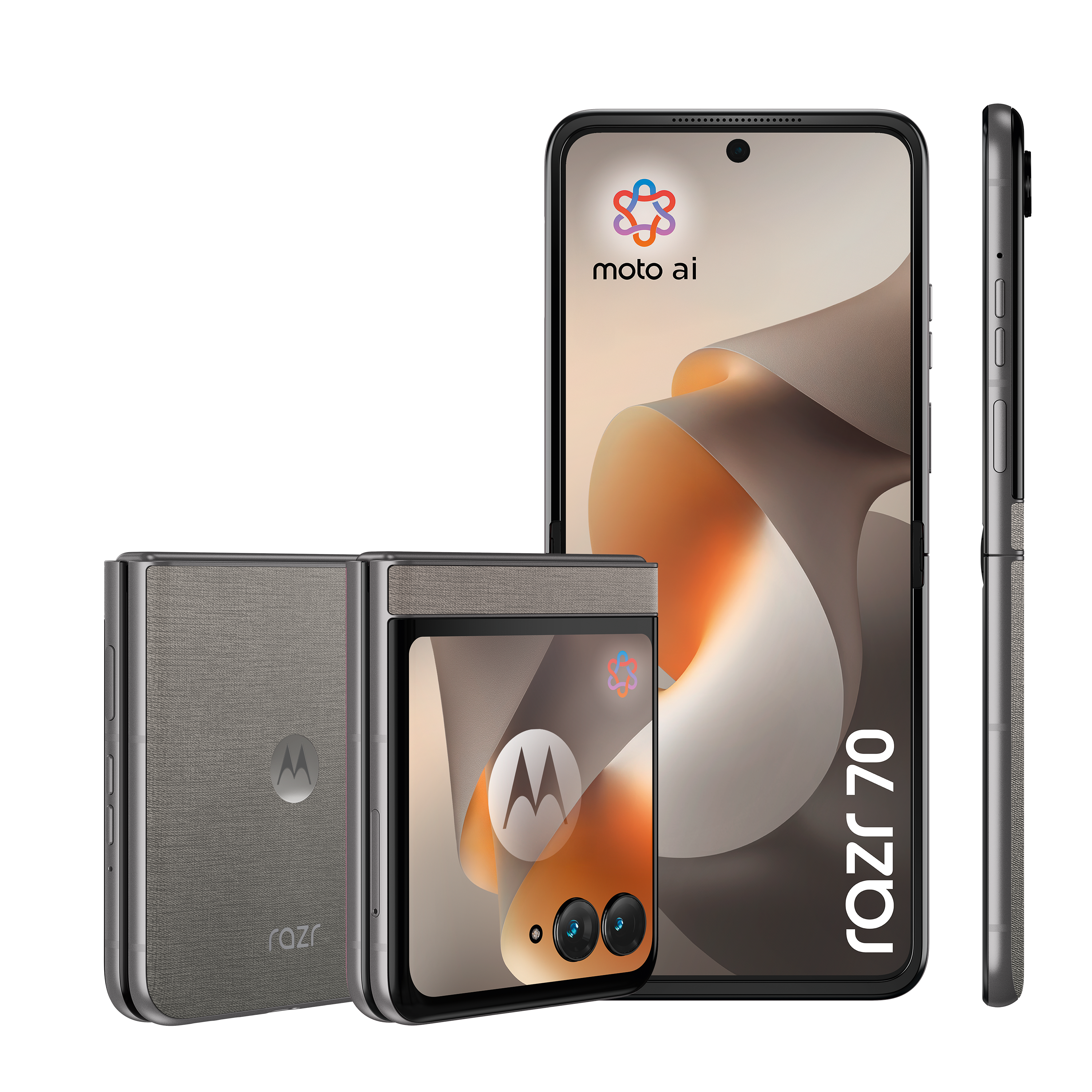 razr 70 8GB + 256GB PANTONE® Hematite Smartphone