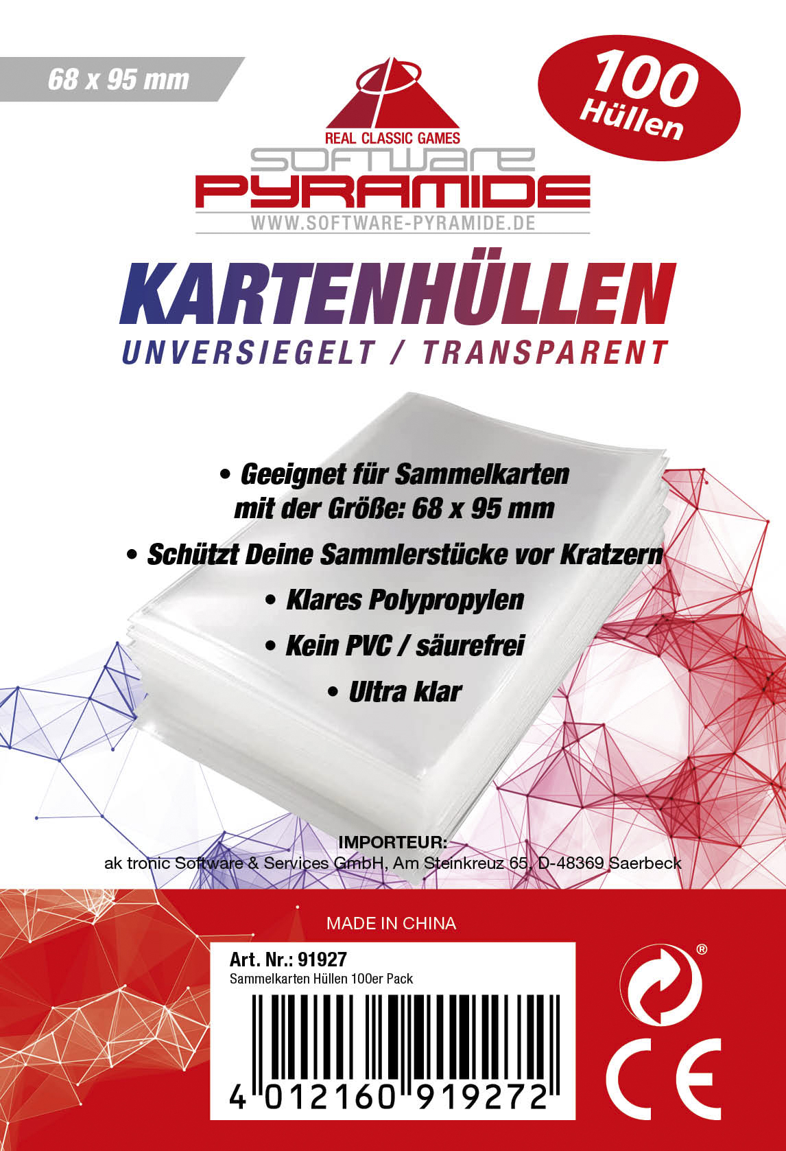 Sammelkarten Hüllen 100er Pack