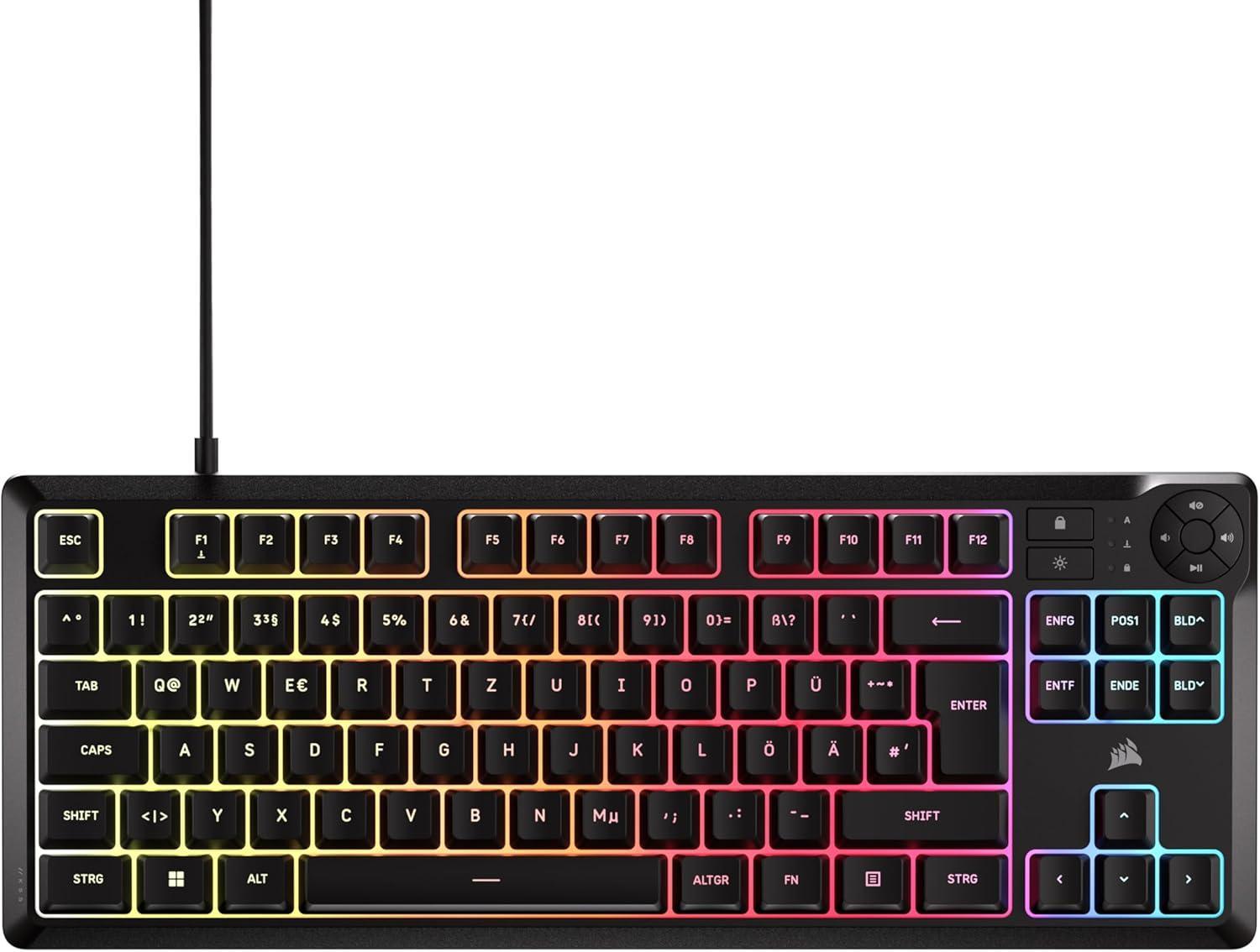 K55 CORE TKL RGB Schwarz Gaming-Tastatur