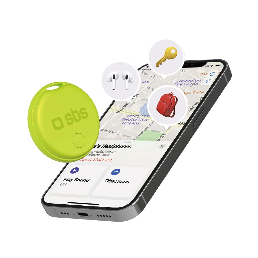 Objektsucher, kompatibel mit Apple Find My Grün