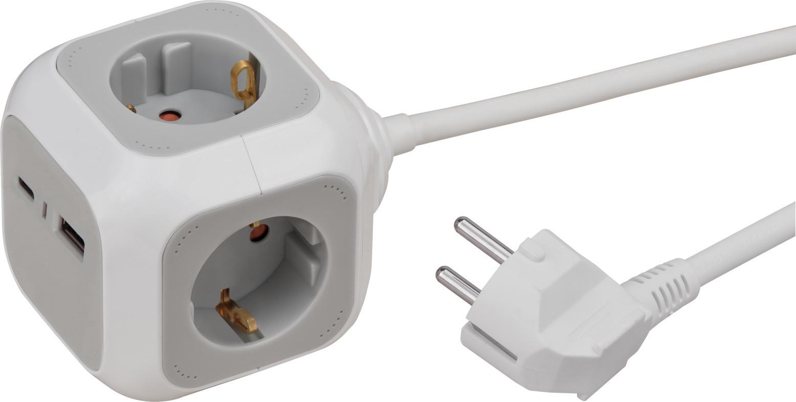 ALEA-Power USB-Charger Steckdosenwürfel 4-fach