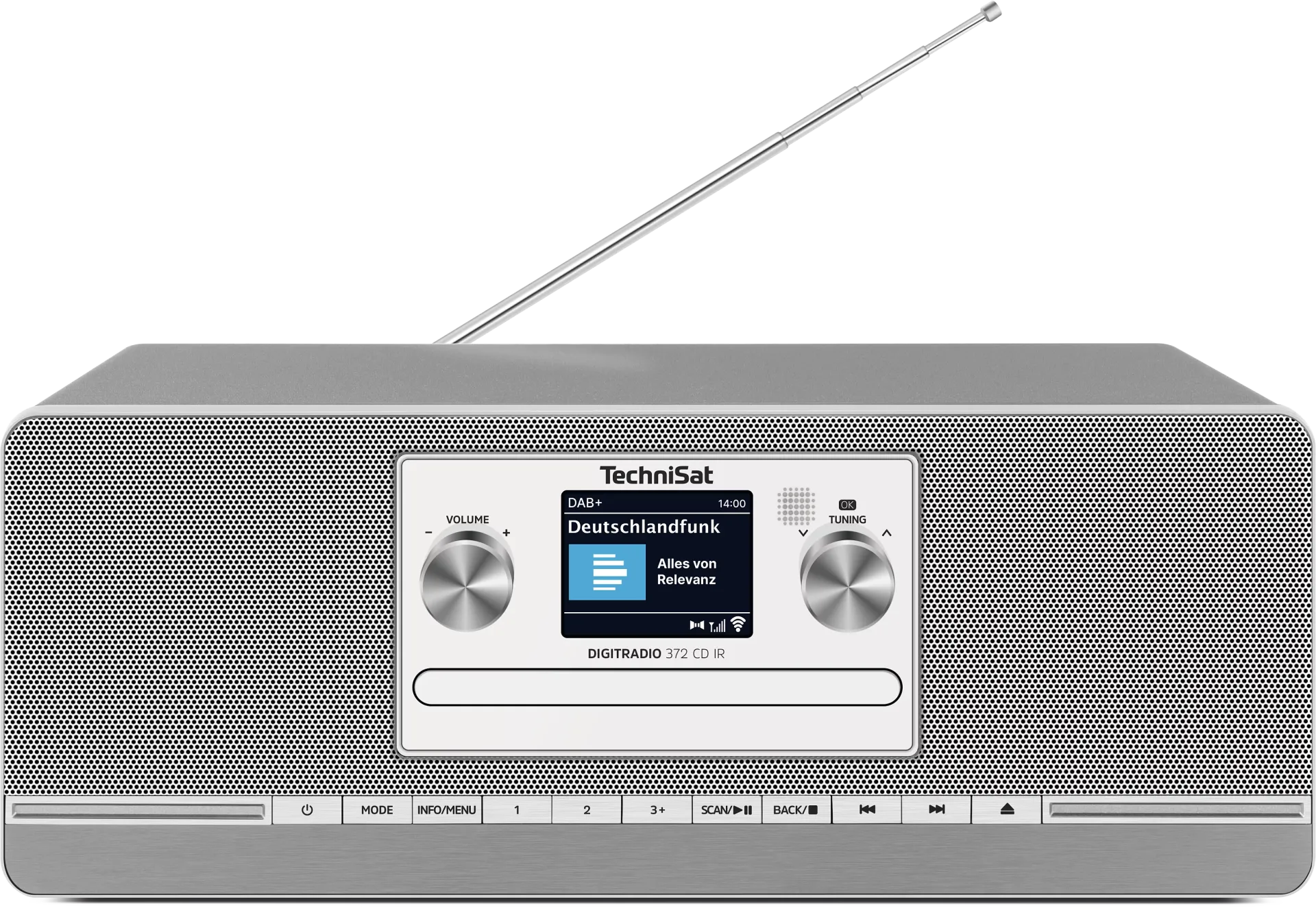 DIGITRADIO 372 CD IR anthrazit/silber DAB+ Internetradio mit CD-Player