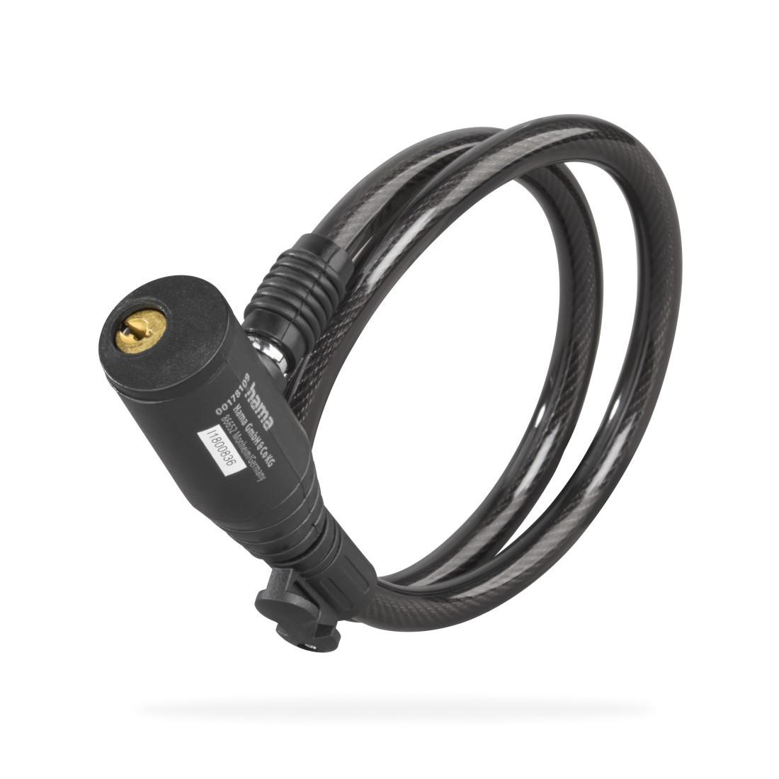 Fahrrad-Kabelschloss, 65 cm, Schwarz (00178137)