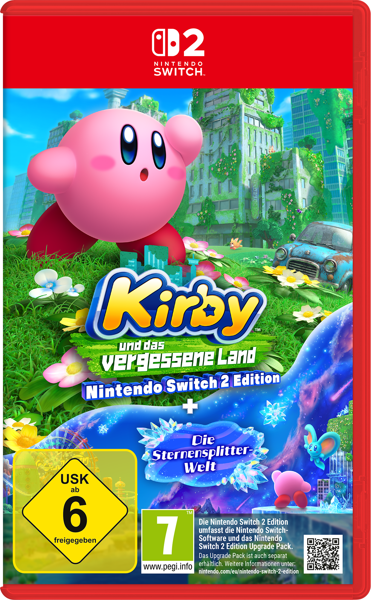 Kirby und das vergessene Land + Die Sternensplitter Welt Nintendo Switch 2-Spiel