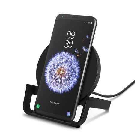 Drahtloser BoostUp 10-W-Ladeständer für Apple, Samsung, LG und Sony, schwarz Qi-Ladegerät