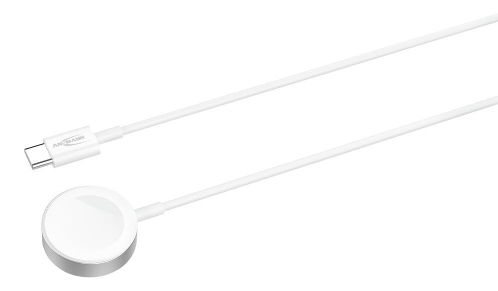 Ladegerät für Mobilgeräte Smartwatch Weiß