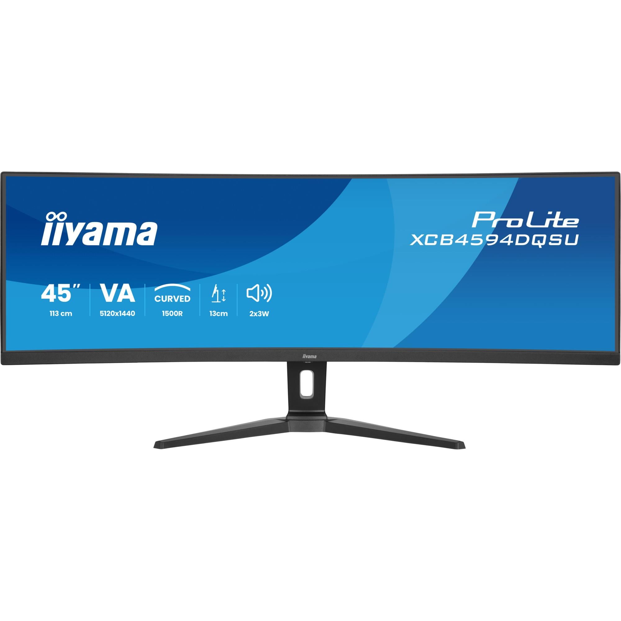 ProLite XCB4594DQSU-B1, matt schwarz, 44,5 Zoll, Curved, Dual-QHD, 75 Hz, 2 ms Monitor