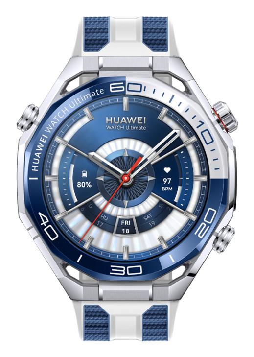 WATCH Ultimate 2, Blue and White Fluoroelast Smartwatch