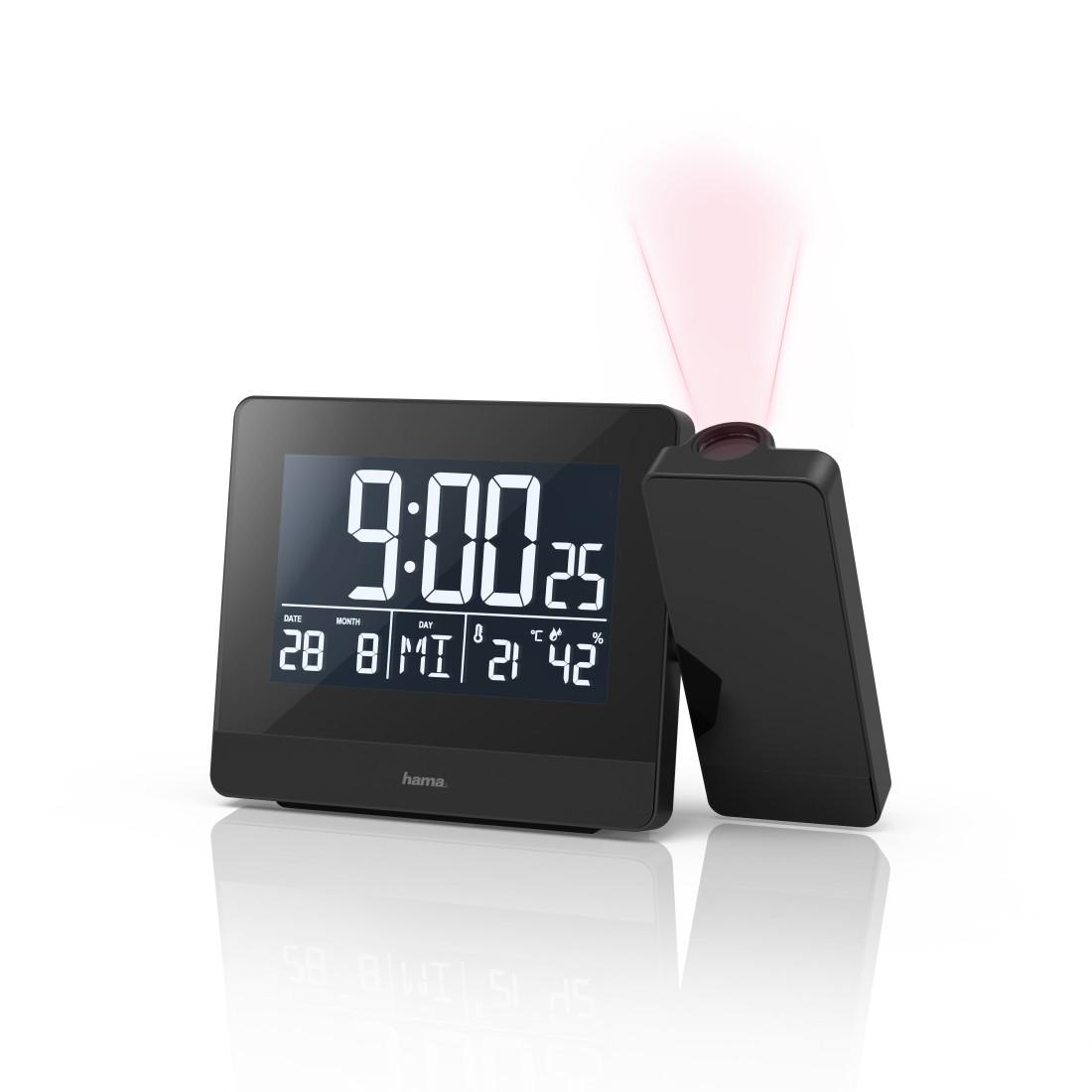 Projektionswecker "Plus Charge", Schwarz (00186332)
