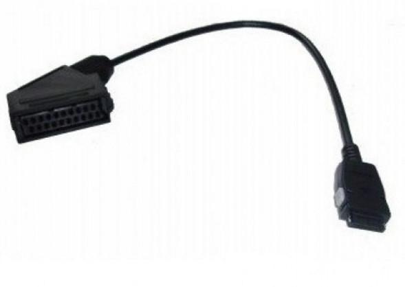 Scart/Mini-Scart-Kabel schwarz
