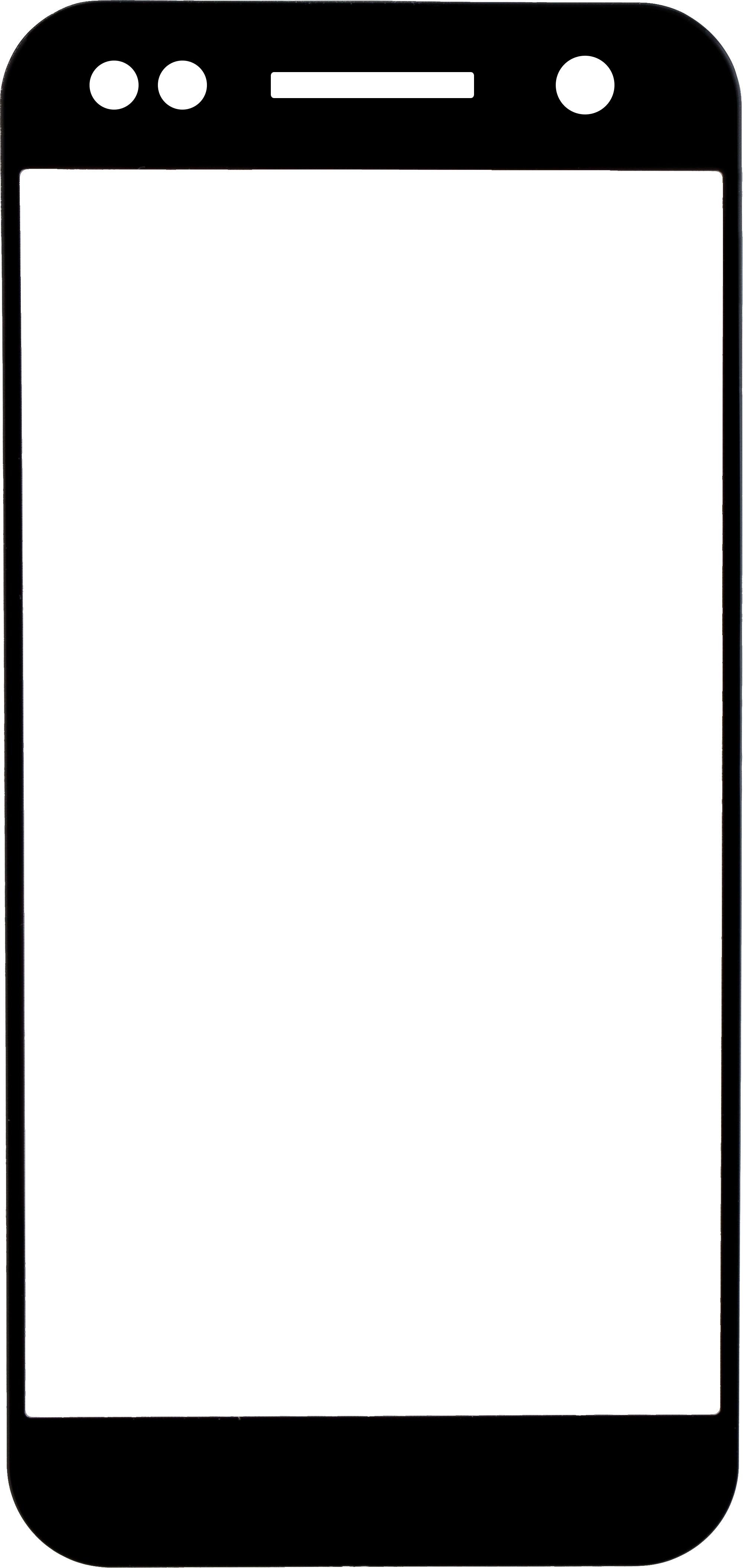 FULL DISPLAY HD Glass Protector für Gigaset GS180 Frame Black Schutzglas