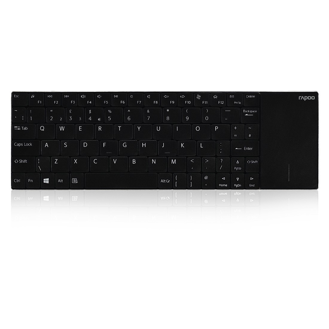 Kabellose Touch-Tastatur "E2710", Schwarz (00180230)