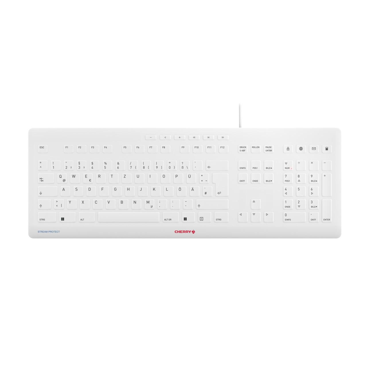 STREAM PROTECT KEYBOARD Corded, Grau