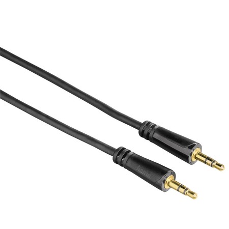 Audio-Kabel, 3,5-mm-Klinken-Stecker - Stecker, Stereo, vergoldet, 0,75 m (00122317)