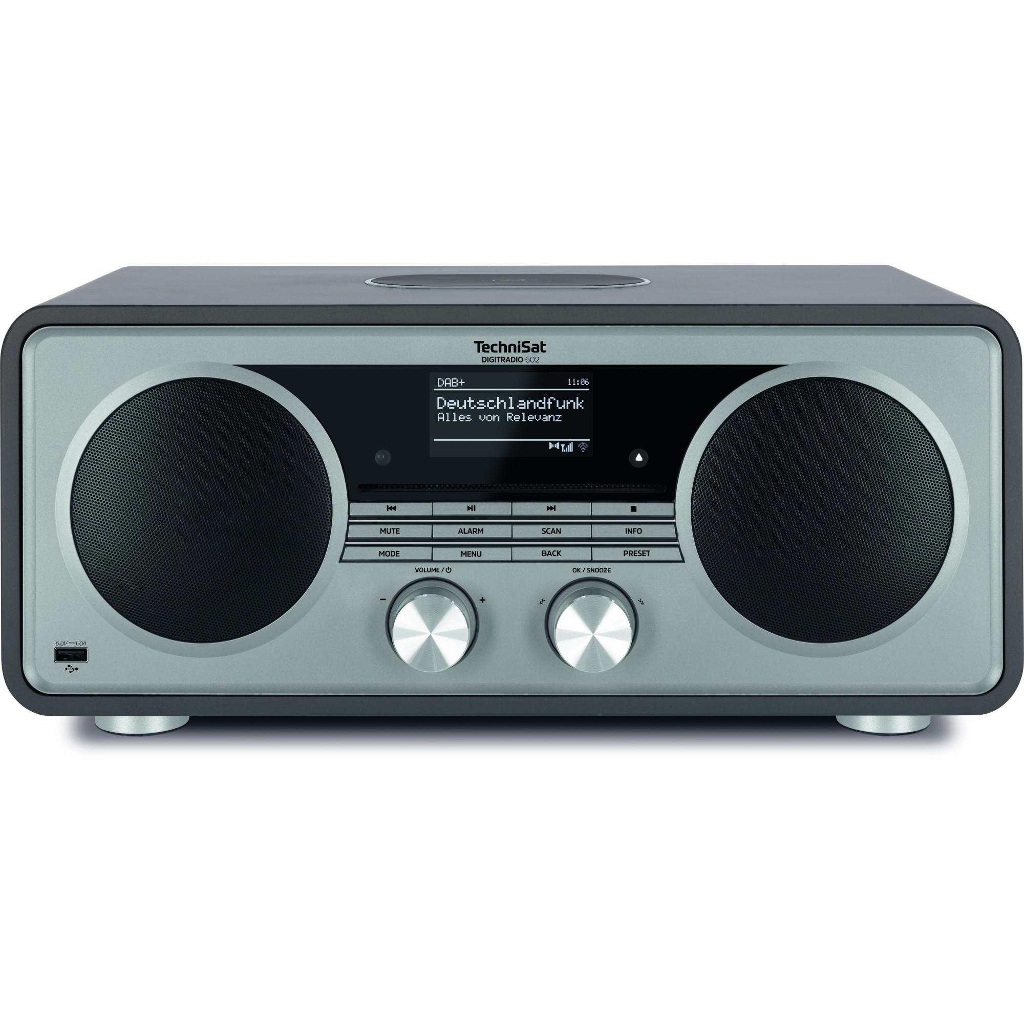 DIGITRADIO 602, Anthrazit/Silber DAB+ Internetradio mit CD-Player