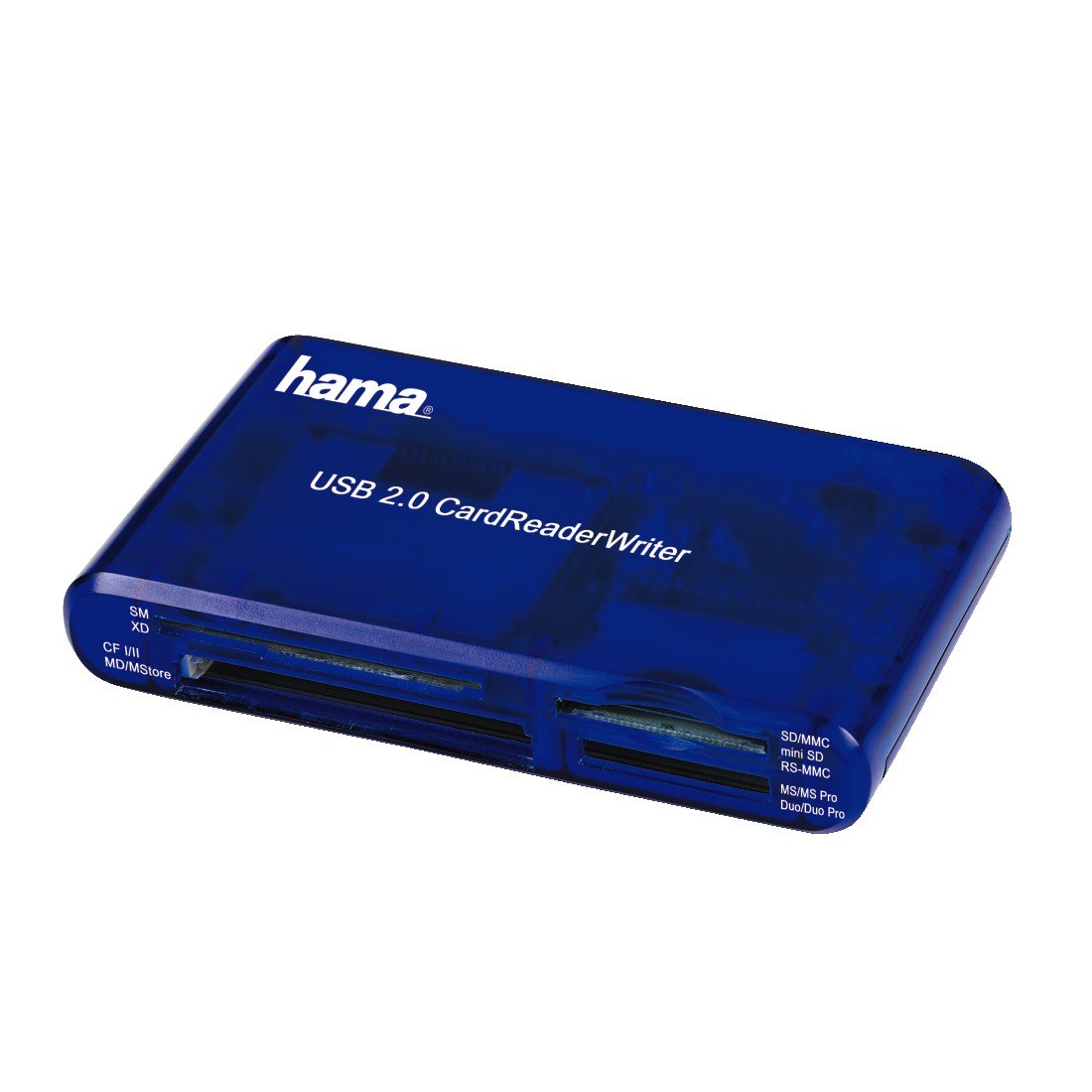 USB-2.0-Multi-Kartenleser "35in1", Blau (00055348)