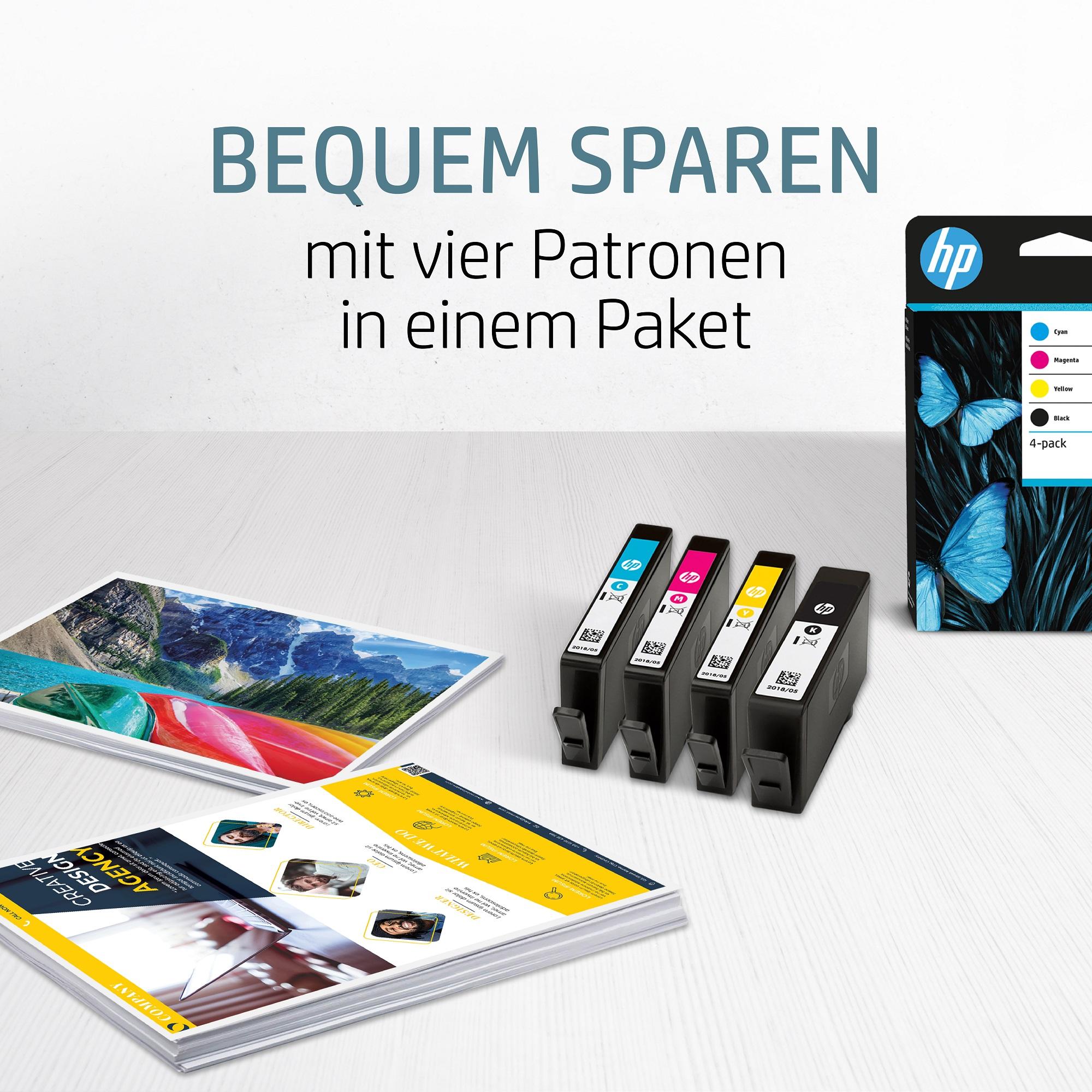 HP 302 (F6U65AE) Original Druckerpatrone 3er Pack Kompatibilität: HP OfficeJet 4000er /3000er Serie