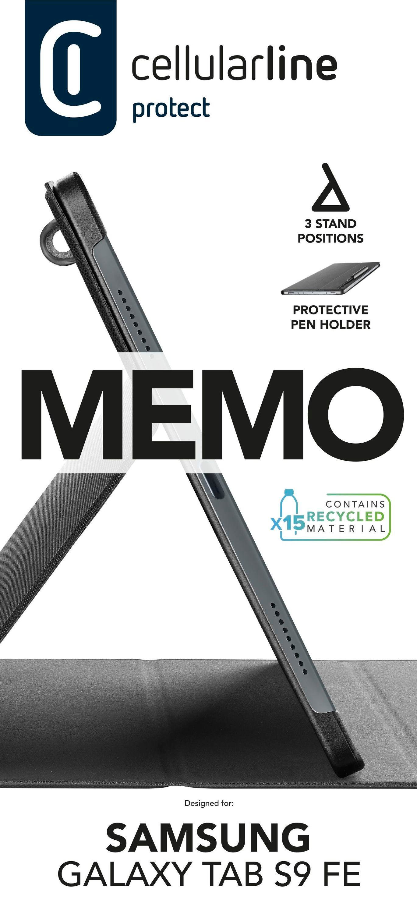 Memo Case Samsung Tab S9 FE Black (61131)