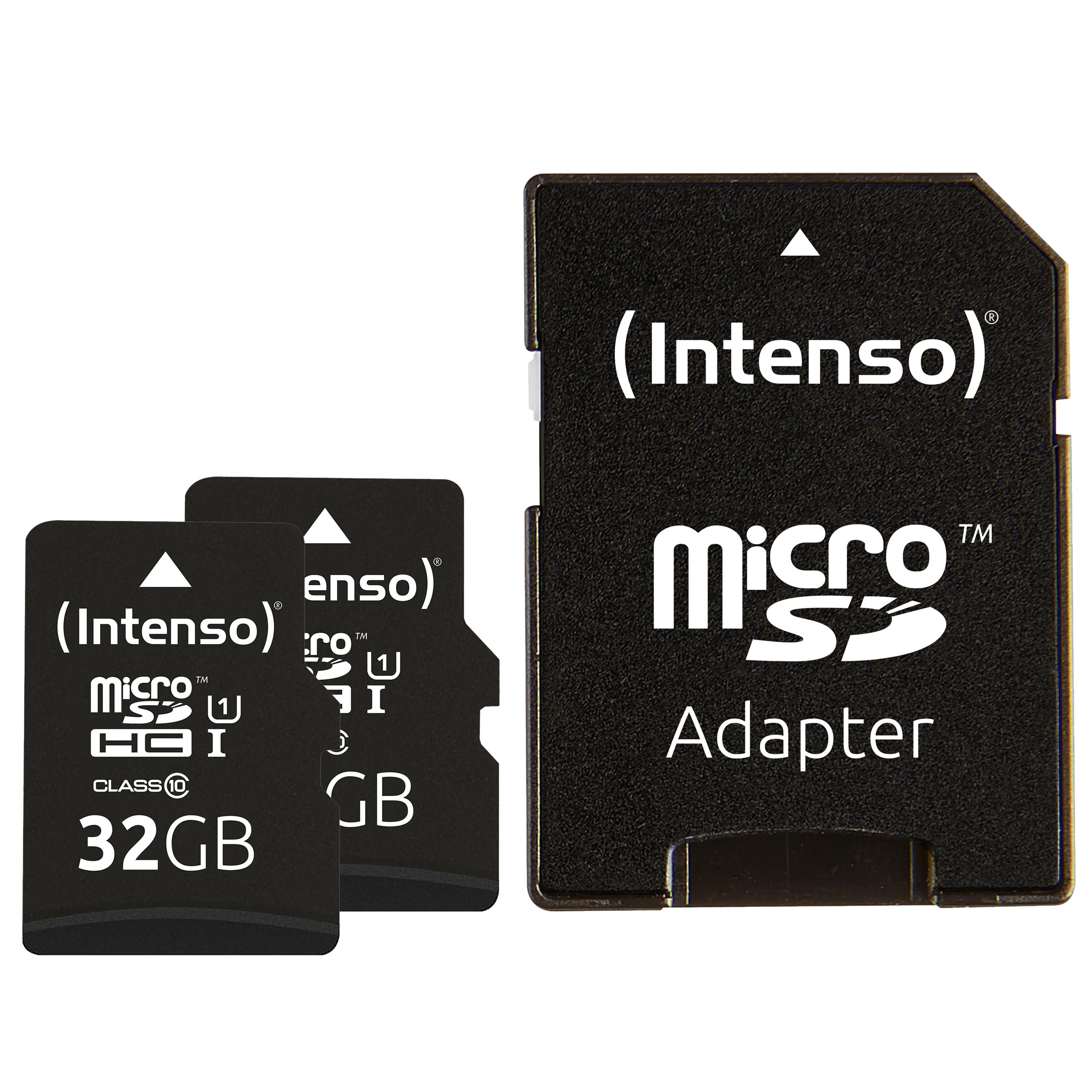 Micro SDHC Card UHS-I Premium 32 GB Doppelpack