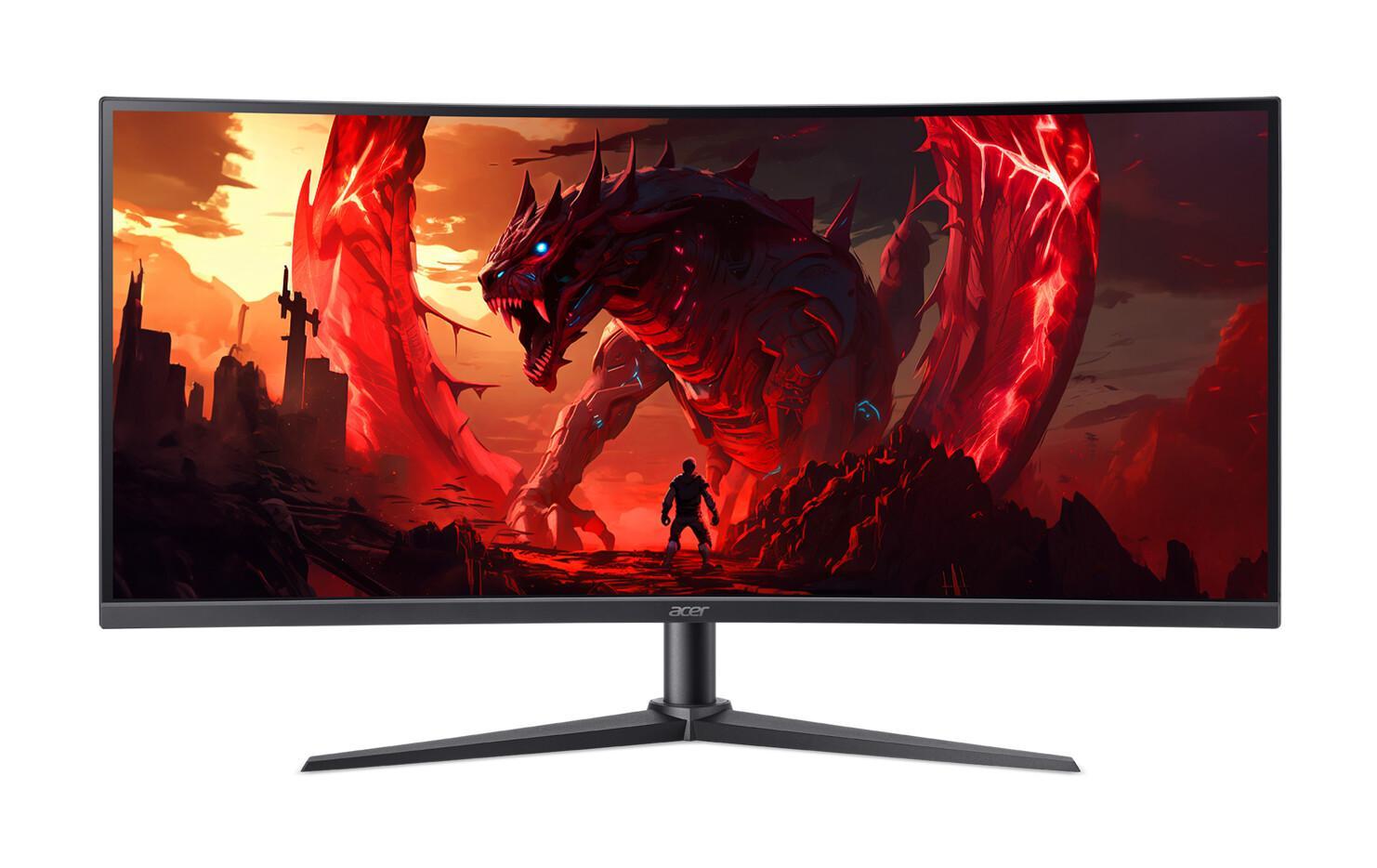 Nitro XZ340CURWEbmiiphx, Schwarz, 34 Zoll, Curved, WQHD, VA, 240 Hz, 1 ms Gaming-Monitor