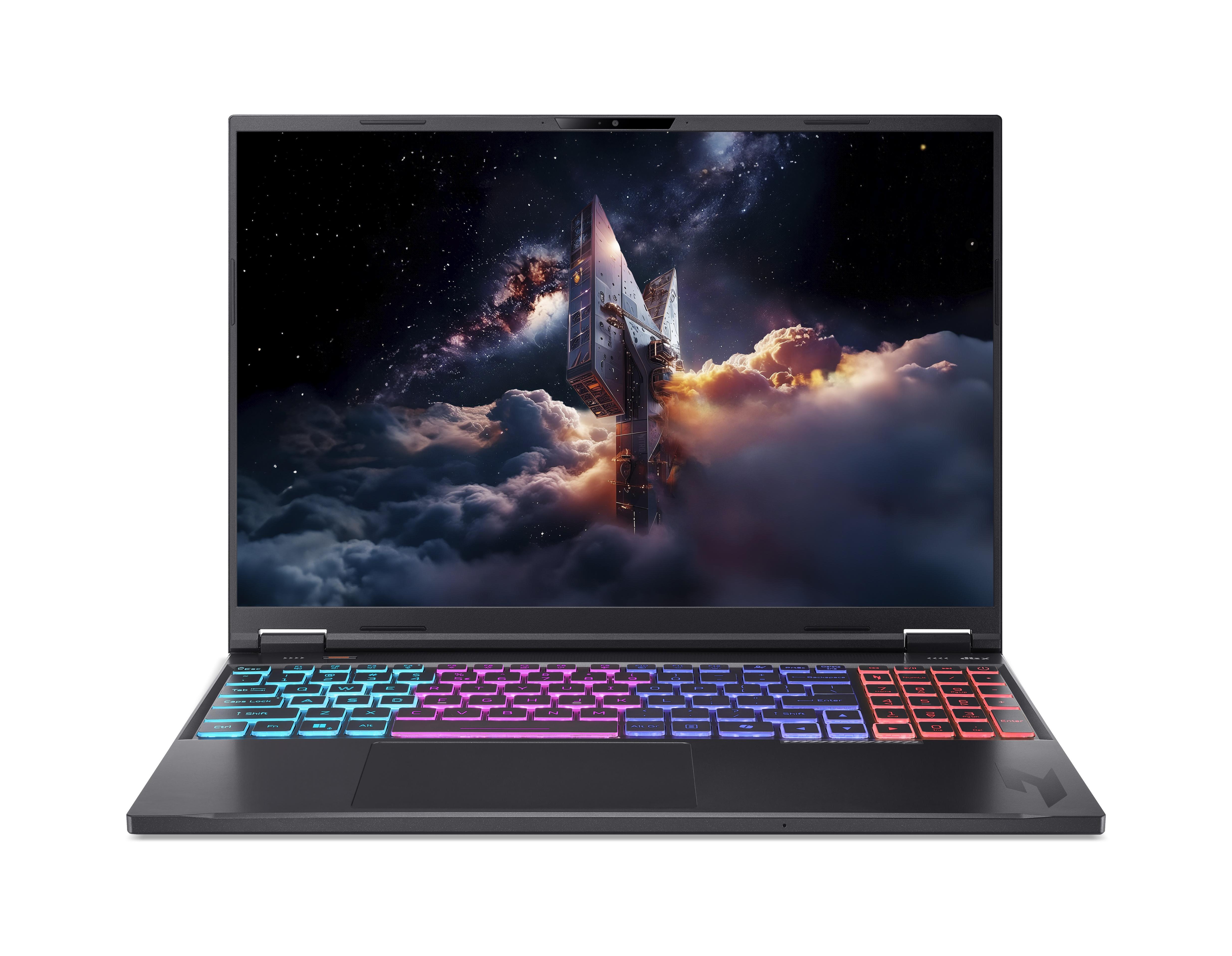 Gaming-Notebook Nitro 16 AN16-A91-R9ZL, Obsidian Black, 16 Zoll, WQXGA, AMD Ryzen 9 9955HX3D, 32 GB, 1 TB