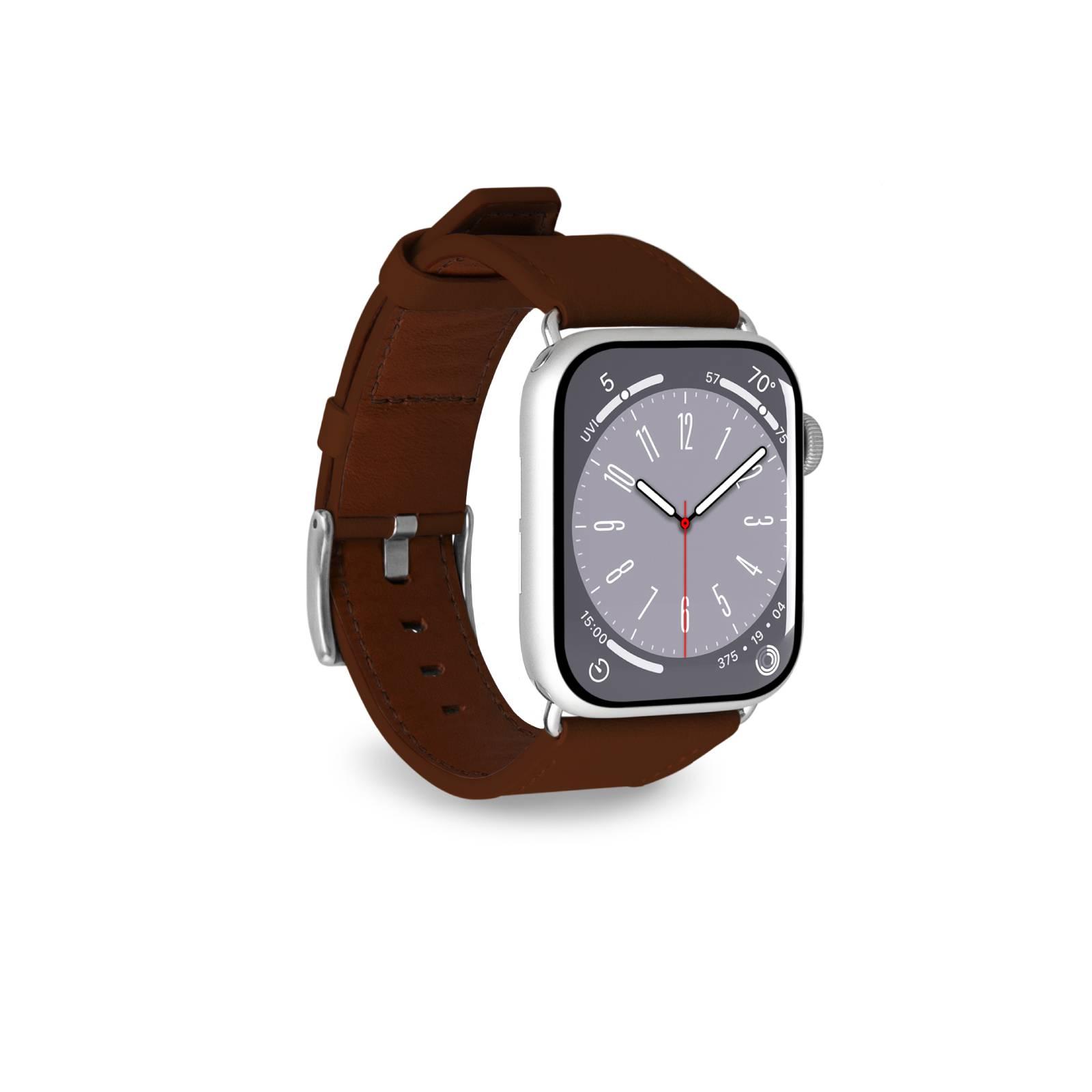 E-Classic Band for Apple Watch 38, 40 and 41mm Braun