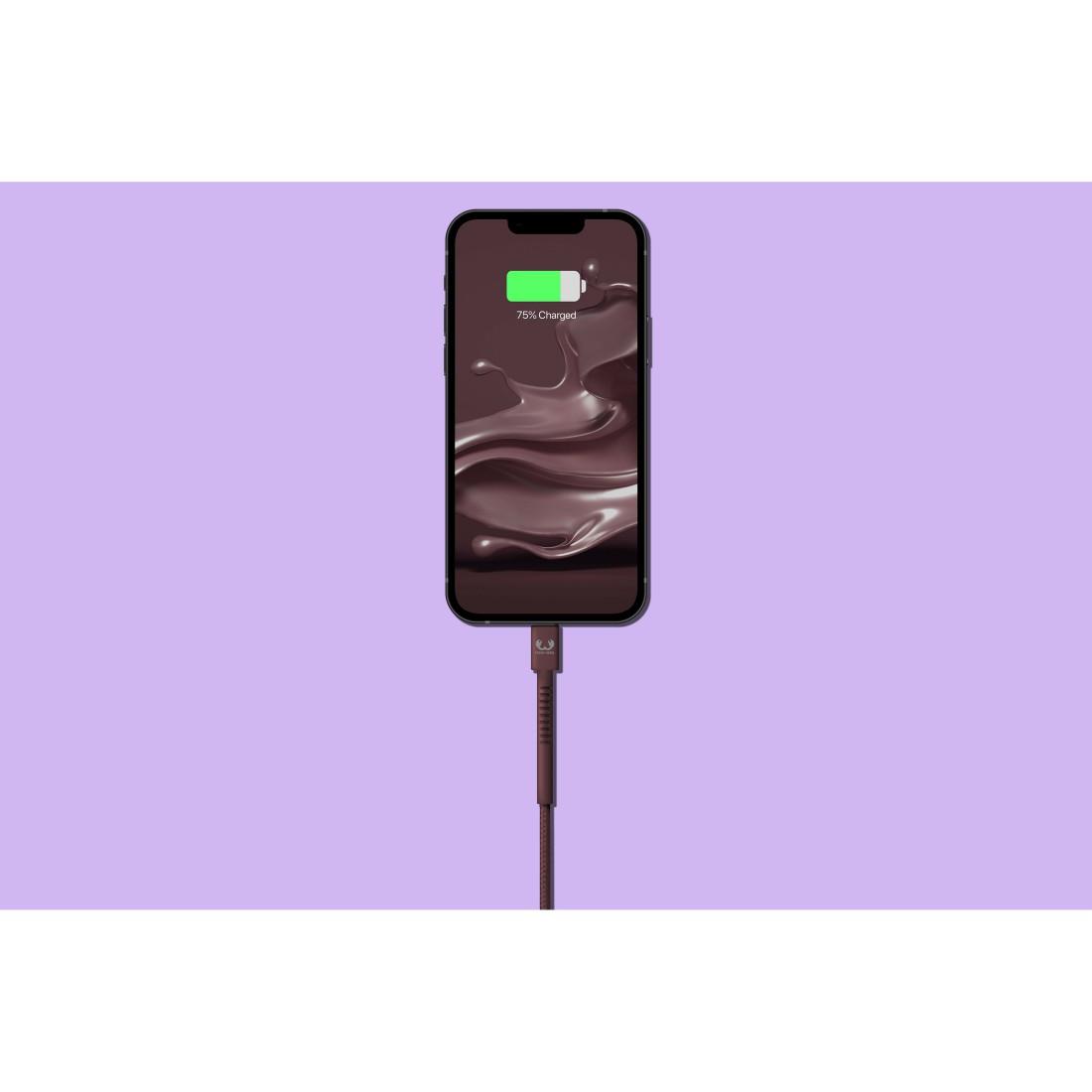 USB - Lightning-Kabel "Fabriq", 2,0 m, Deep Mauve (00215010)