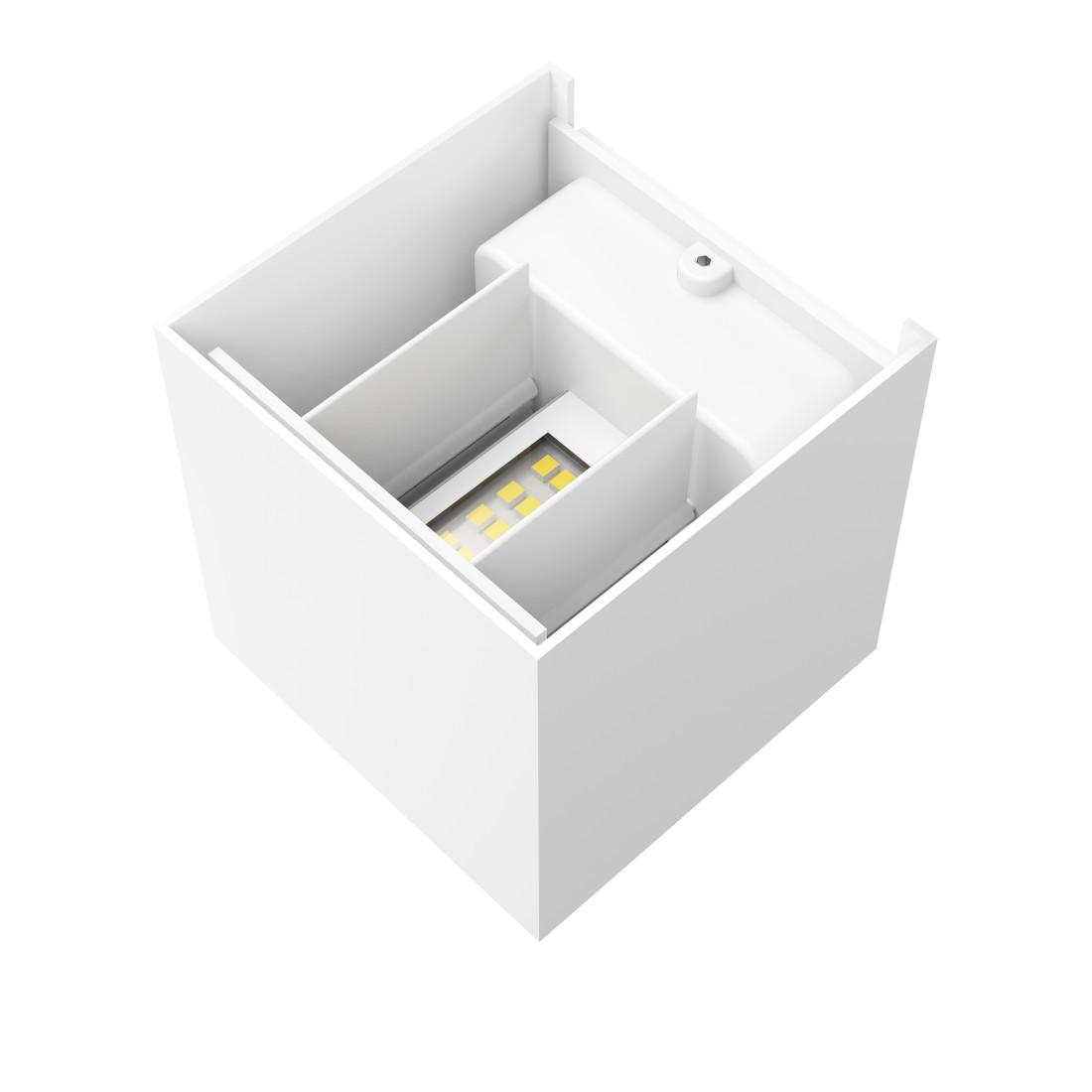 LED Wandlampe für innen und außen, WLAN, App- u. Sprachsteuerung, Weiß (00176607)