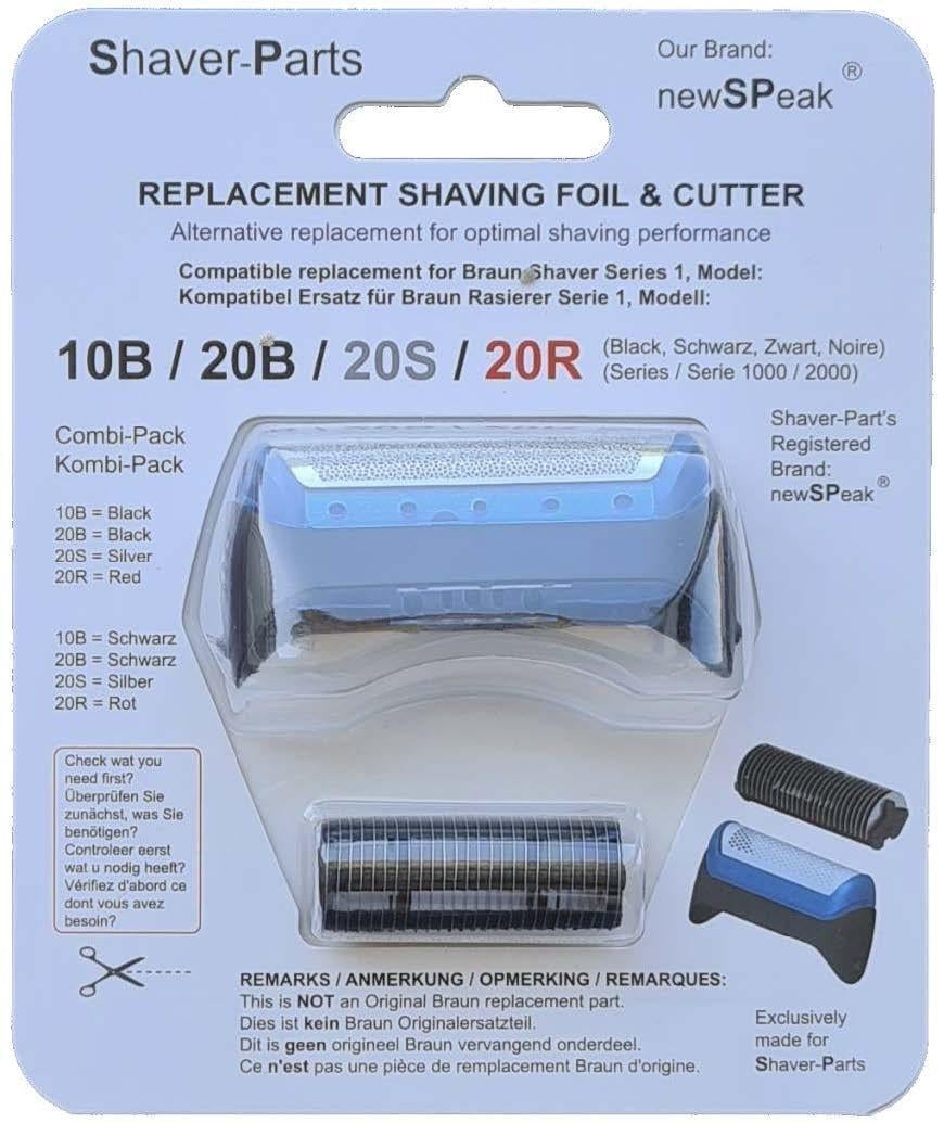 Scherkopf Serie 1 kompatibel mit Braun  10B/20B/20S/20R Ersatzscherkopf