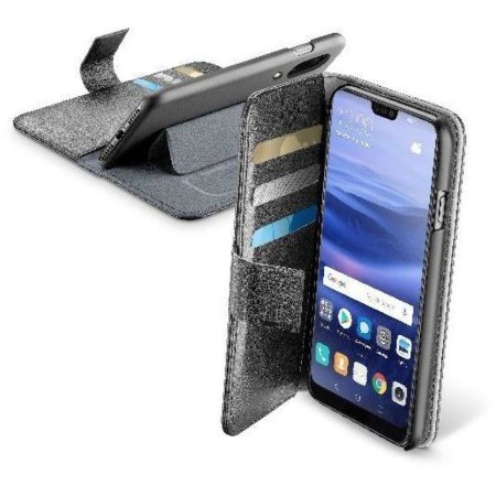 BOOK AGENDA, Buchklapptasche, Standfunktion + Kartenfach für Huawei P20 Lite