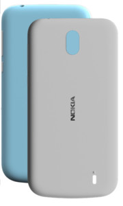 Nokia 1 - X-Press On Cover (Dual Pack) XP-150, Azure & Gray
