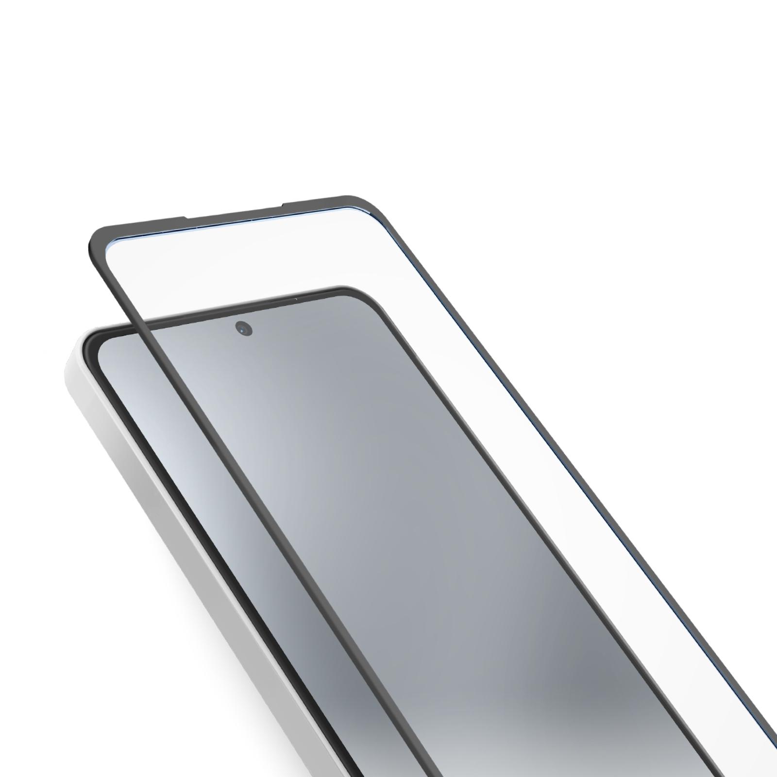Glas Displayschutz Full Cover für Xiaomi Redmi Note 14, Schwarz