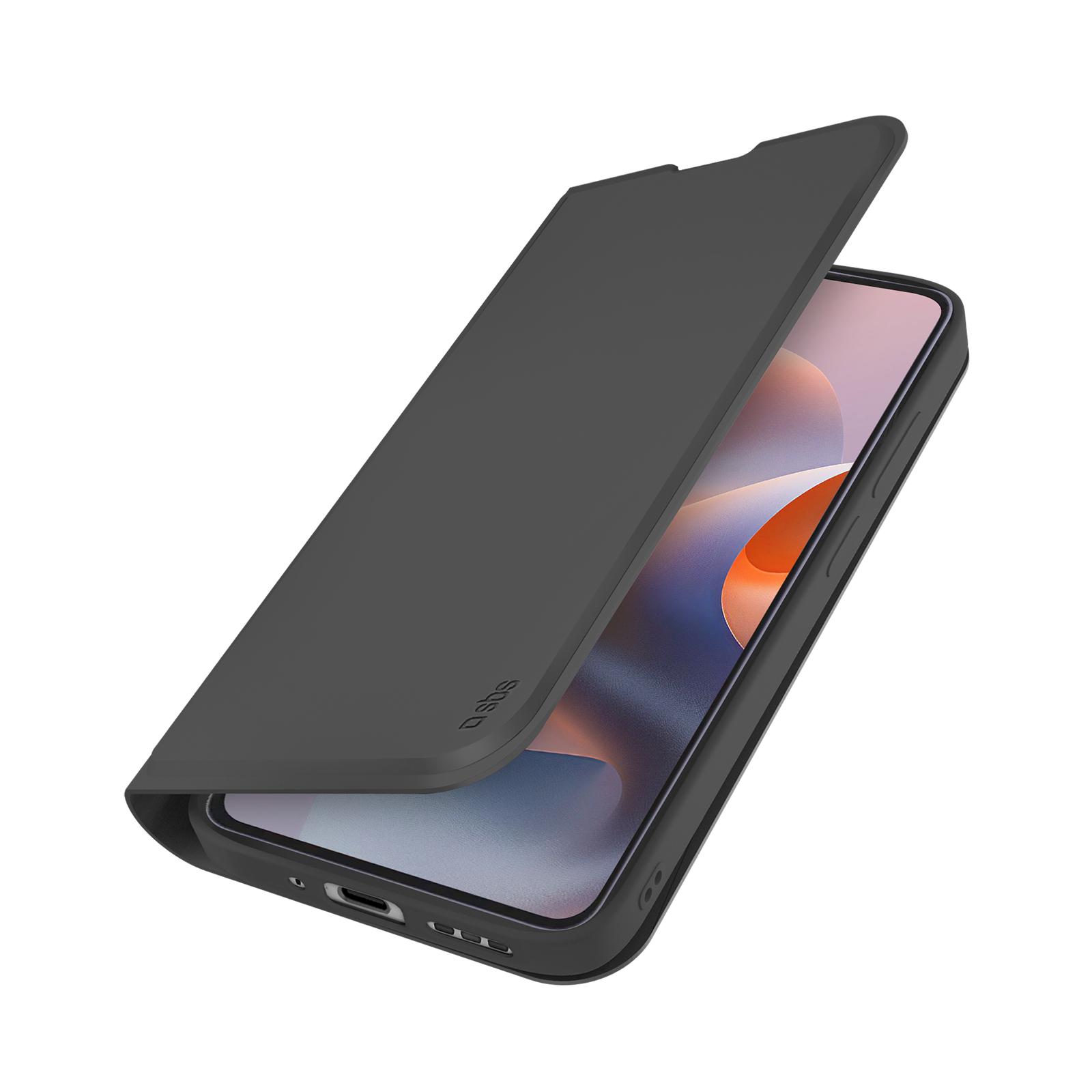 Klapphülle mit Ständer und Soft-Touch-Oberfläche für das Motorola G86 Handyhülle