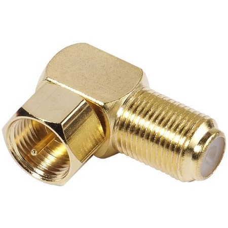 SAT F - Winkeladapter, vergoldet (48078)