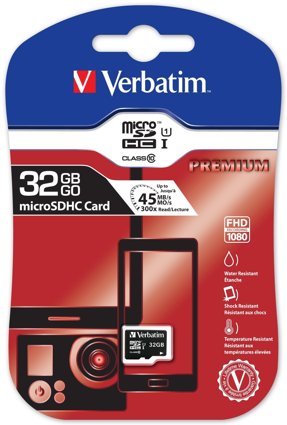 Premium 32GB micro SDHC Speicherkarte