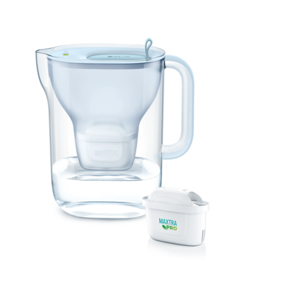 Wasserfilter-Kanne Style eco gletscherblau (2,4l) inkl. 1 MAXTRA PRO All-in-1 Kartusche