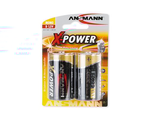 X-Power Mono D, 2er Blister Batterie