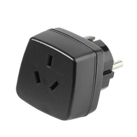 Reisestecker Australien & China, Buchse - Schuko Stecker (28692)