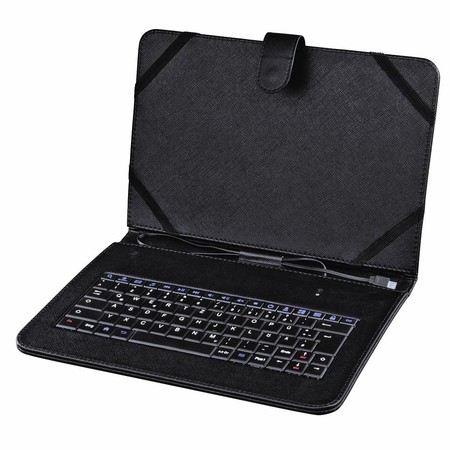 Tablet-Tasche mit Tastatur "OTG" für Android, Displaygröße bis 10,1"