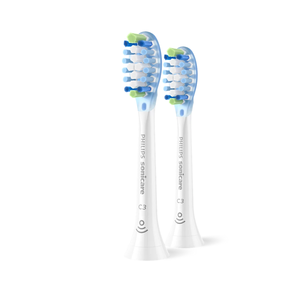 HX9042/87 Sonicare Premium Plaque Defence, 2er, Weiß Aufsteckbürsten