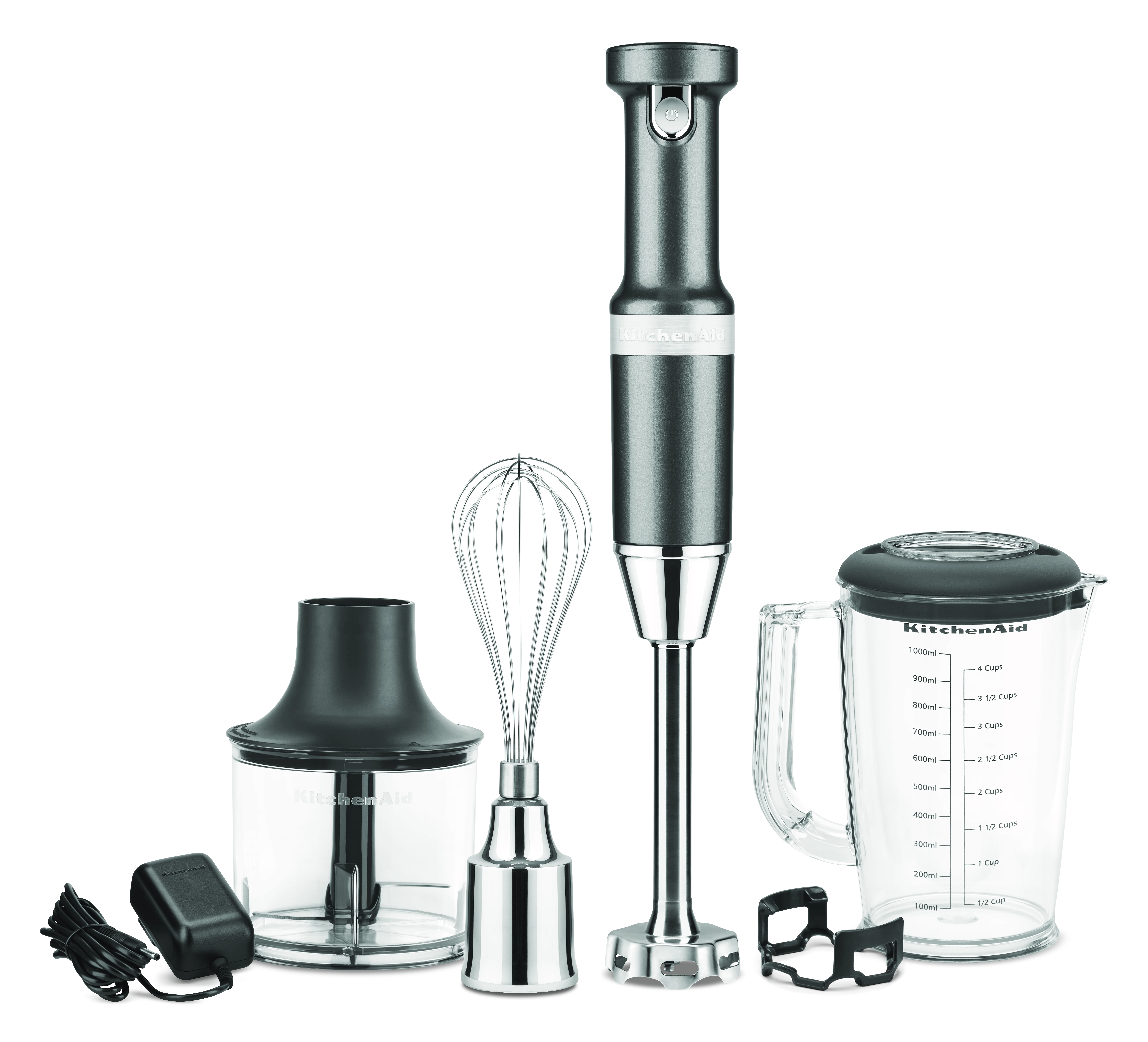 Stabmixer-Set 5KHBBV83EMS Medaillon Silber