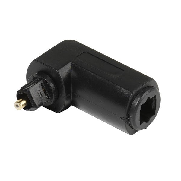 41138 Toslink Winkeladapter 11/11 W, schwarz