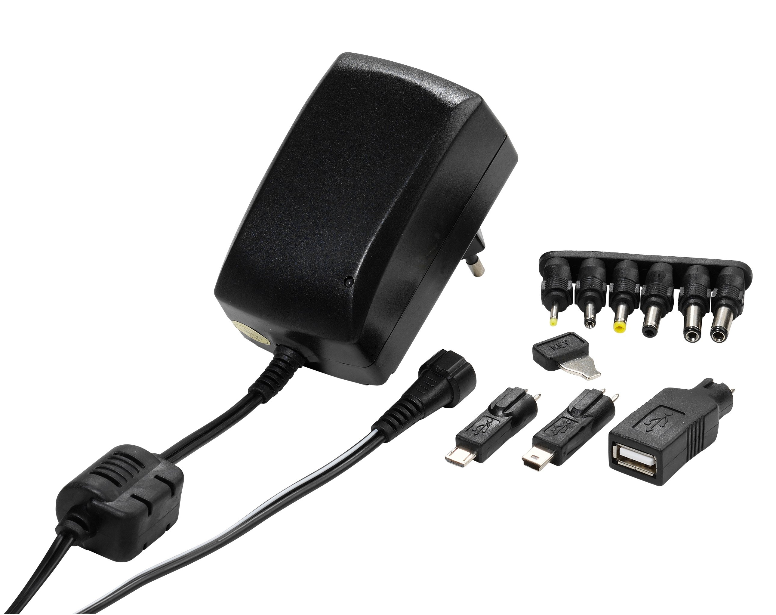 Universal Netzteil für Elektrogeräte und USB, 2250mA (35986)