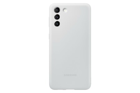 EF-PG996 Silicone Cover für Galaxy S21+, Light Gray Handyhülle