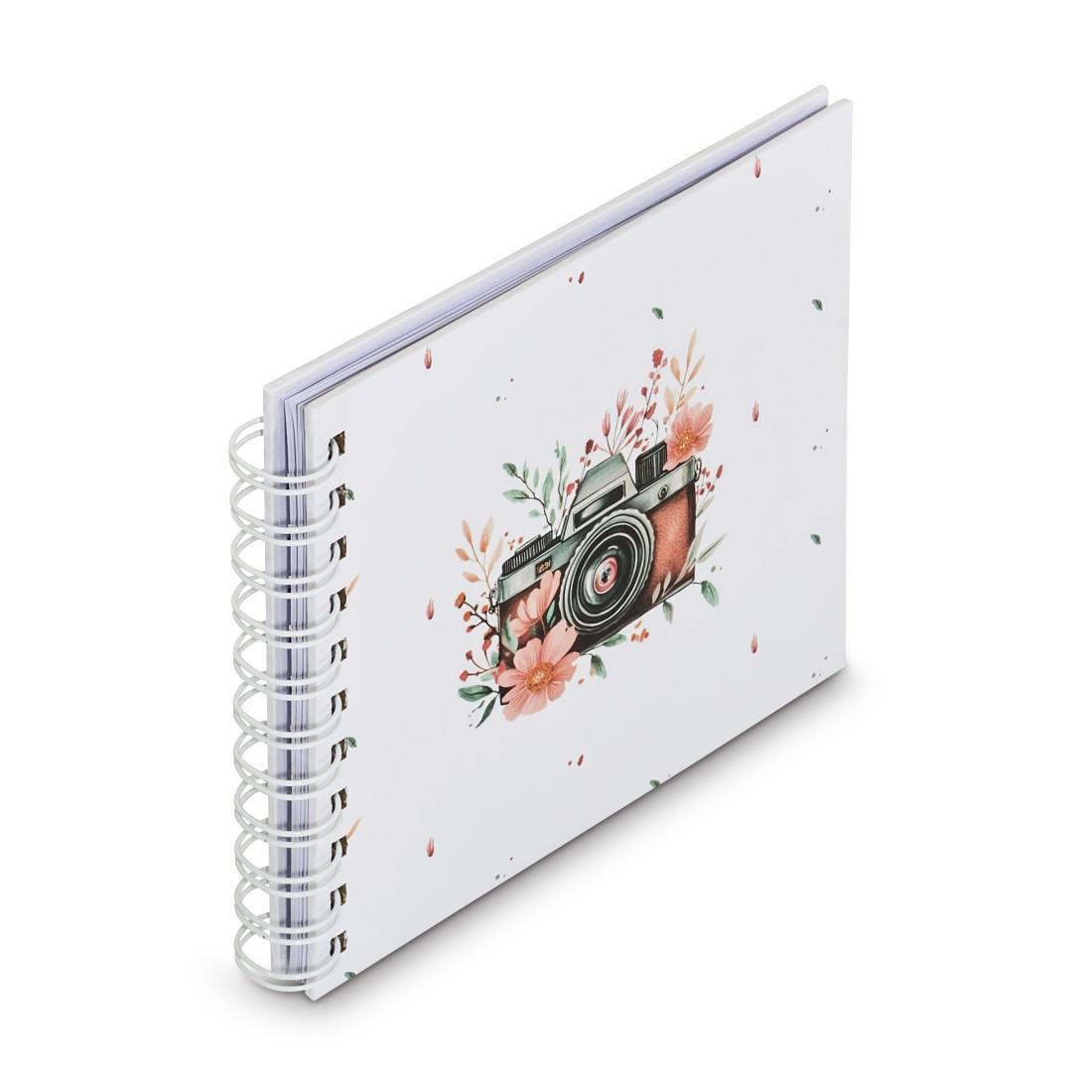 Spiral-Album "Cam", 18,5x15 cm, 30 weiße Seiten (00007782)